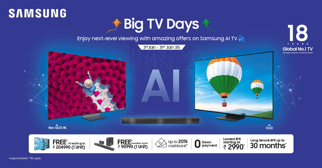 Samsung Big TV Days January 2025