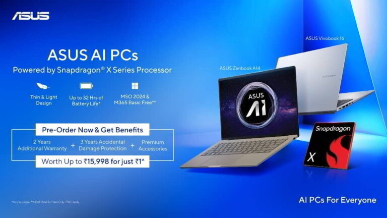 ASUS Qualcomm Snapdragon powered Zenbook A14 & Vivobook 16